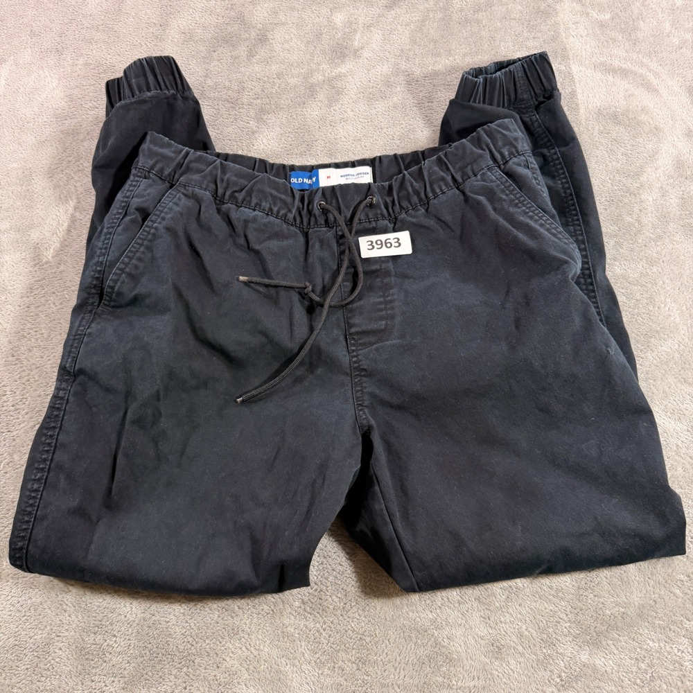 Old Navy Modern Jogger Mens Medium Black Built-In Flex Pants 598431-04